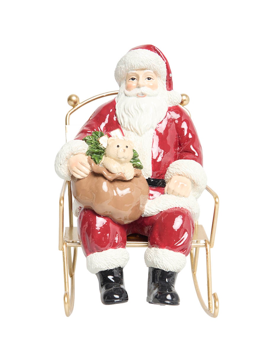 Figura decorativa de Santa Claus de resina 1