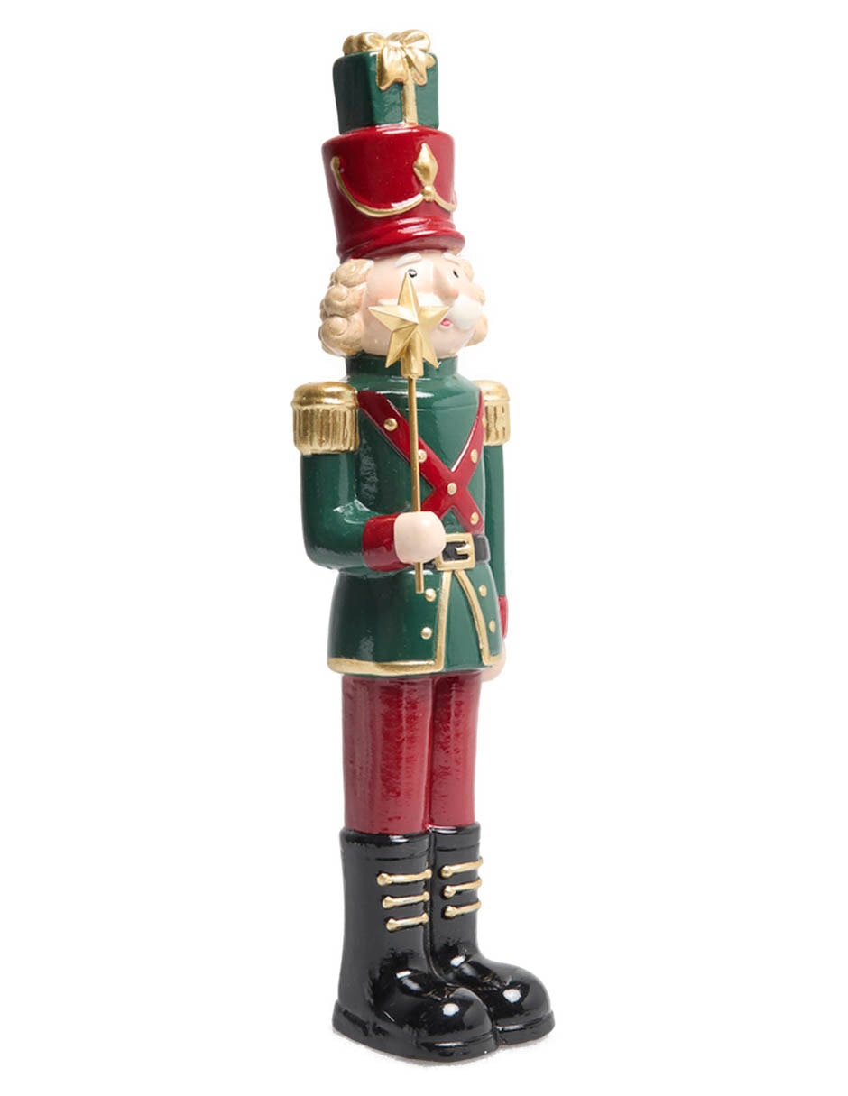 Figura decorativa de cascanueces de resina Figura decorativa de cascanueces de resina