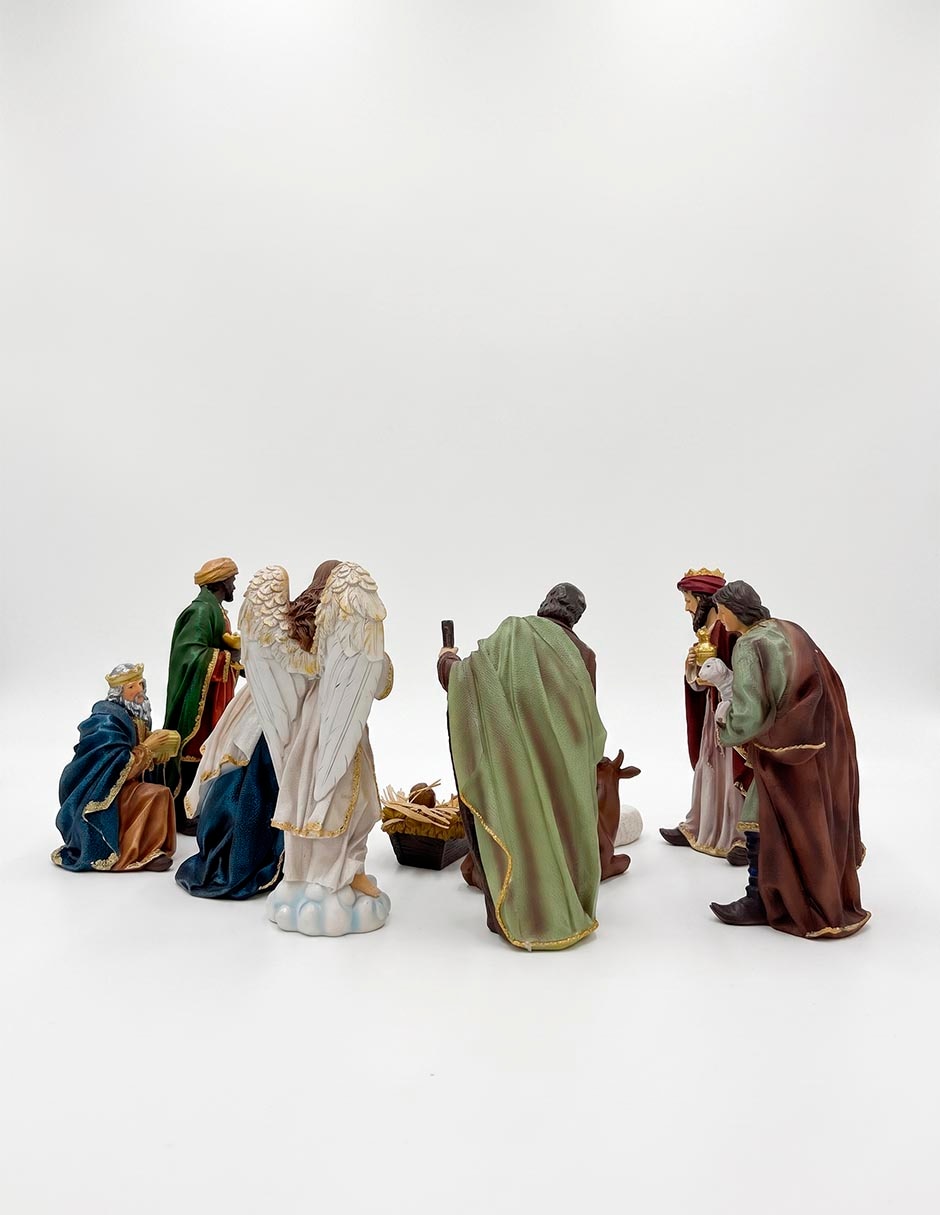 Figura decorativa navideña de reno haus holidays villa de porcelana 3