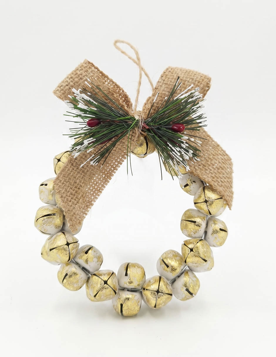 Ornamento navideño corona Metallic 1