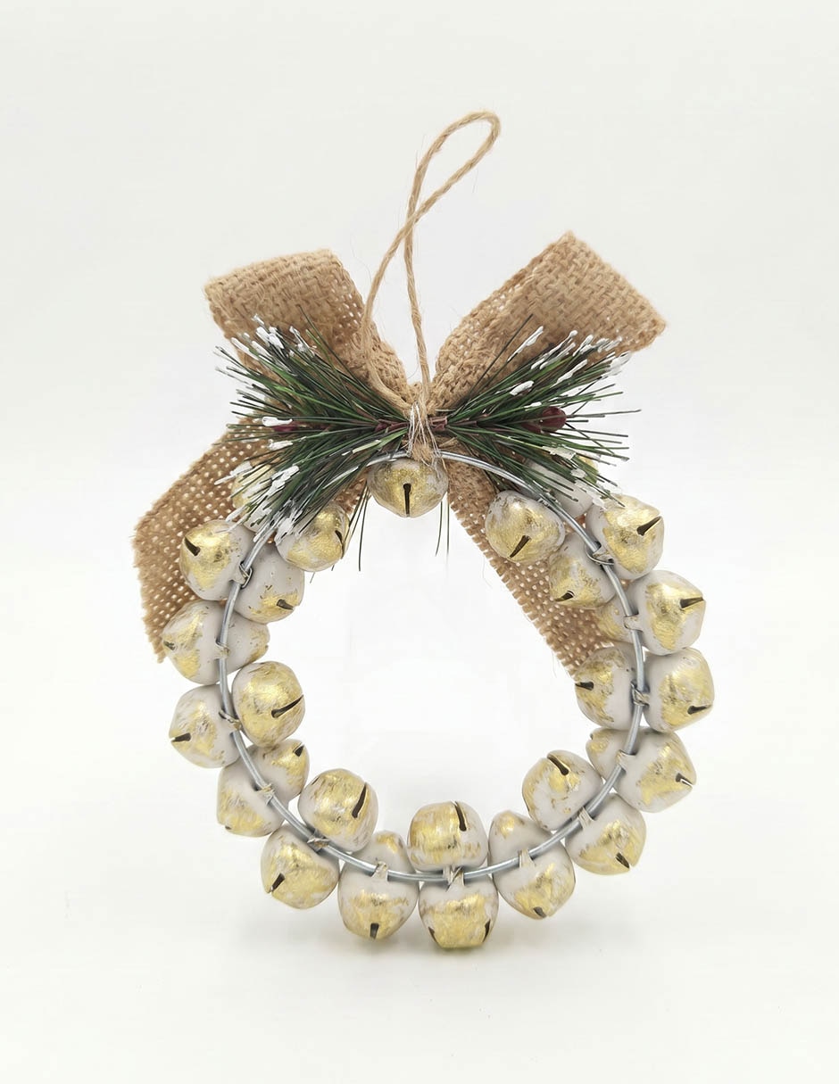 Ornamento navideño corona Metallic 2