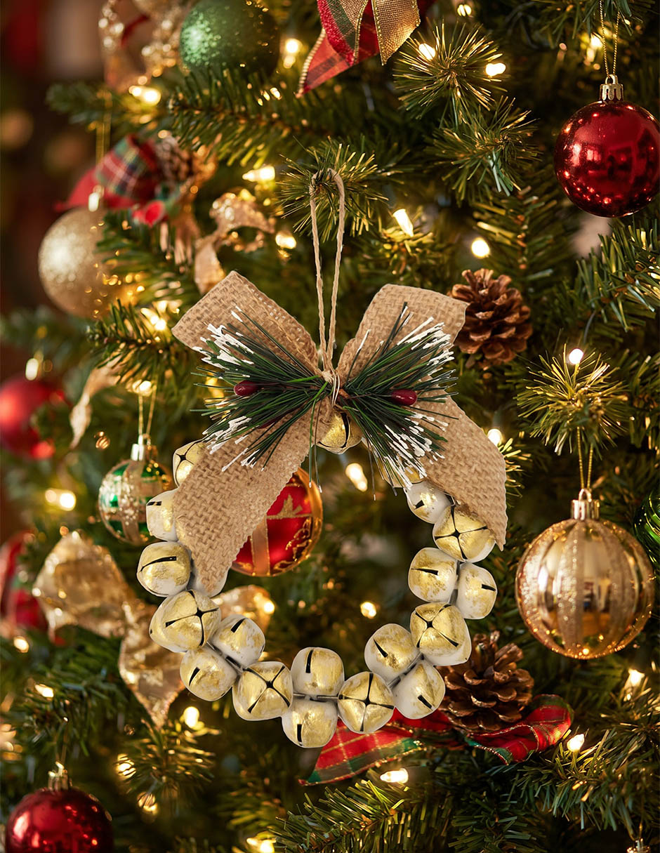 Ornamento navideño corona Metallic Ornamento navideño corona Metallic