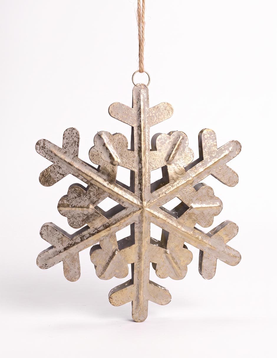 Ornamento navideño de copo de nieve Ornamento navideño de copo de nieve