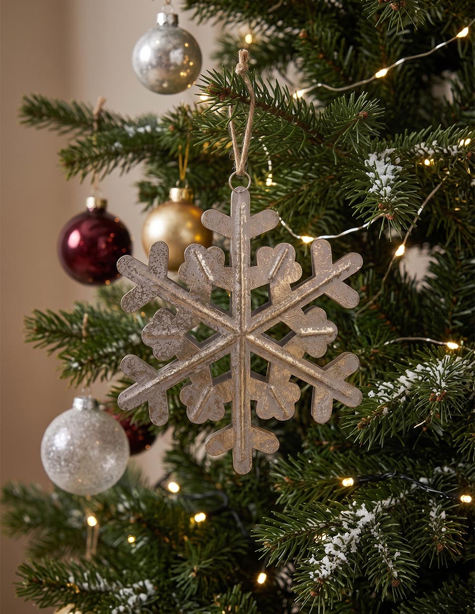 Ornamento navideño de copo de nieve 2