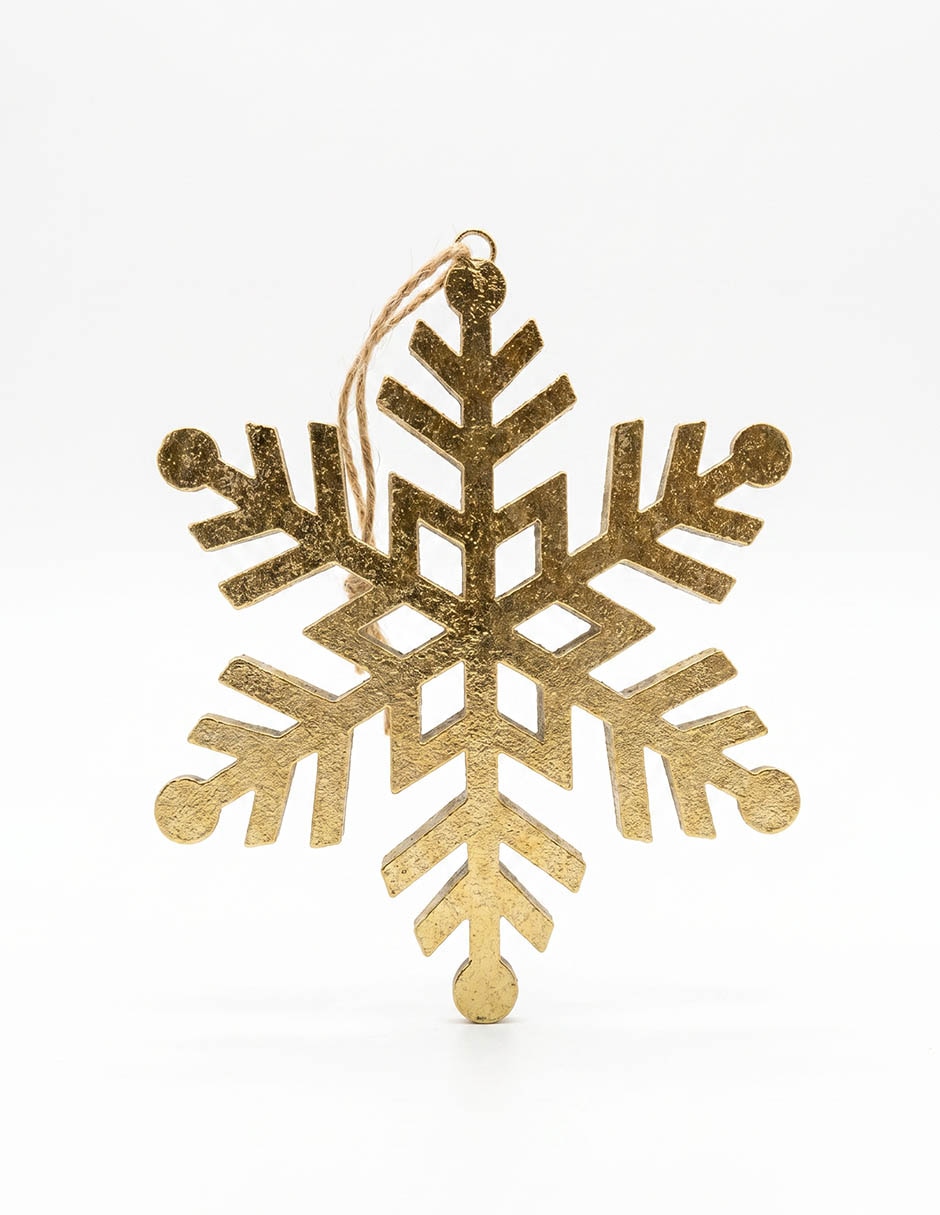 Ornamento navideño copo de nieve 1