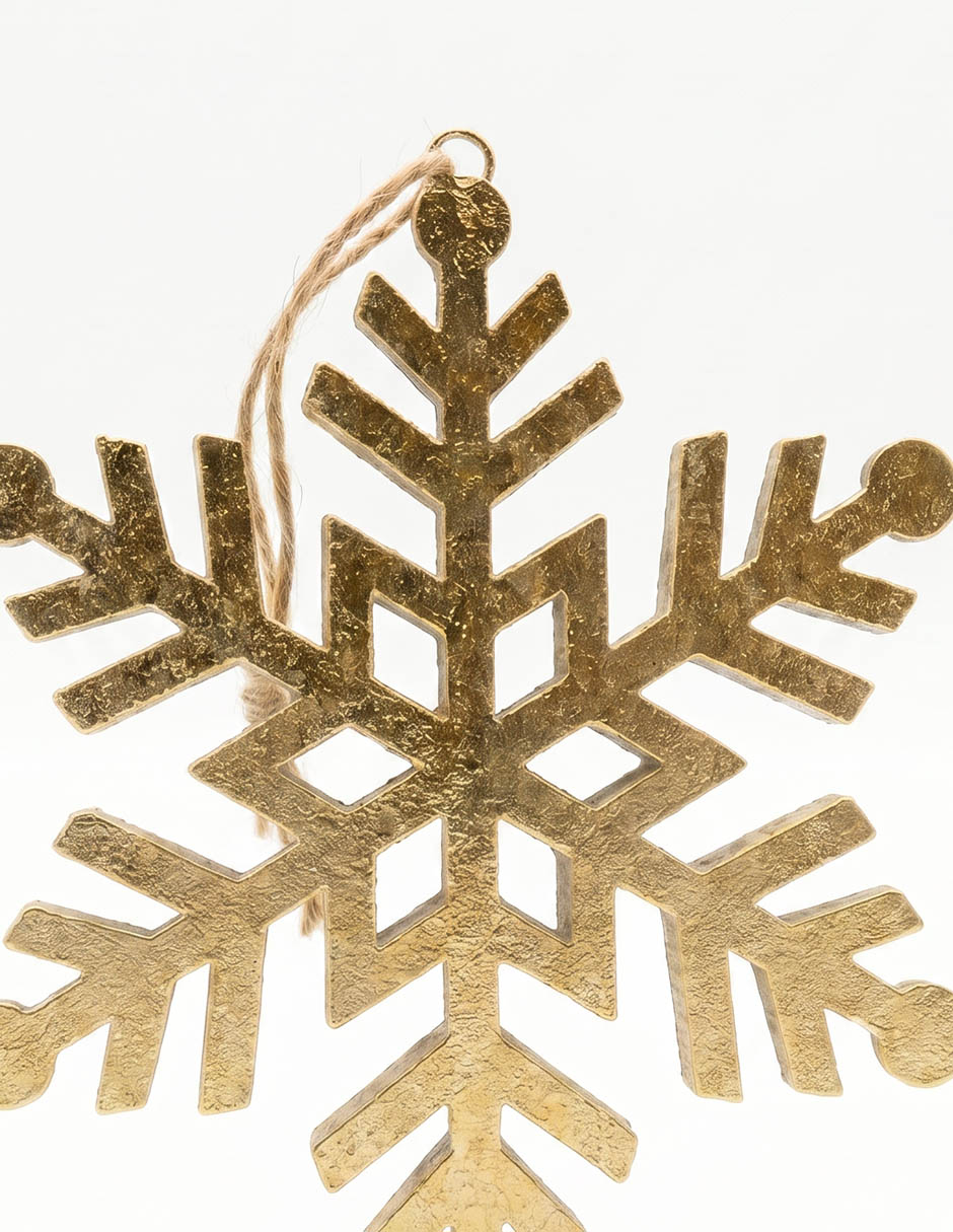 Ornamento navideño copo de nieve 2