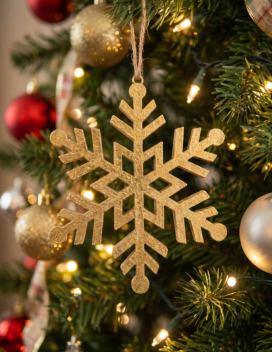 Ornamento navideño copo de nieve Ornamento navideño copo de nieve