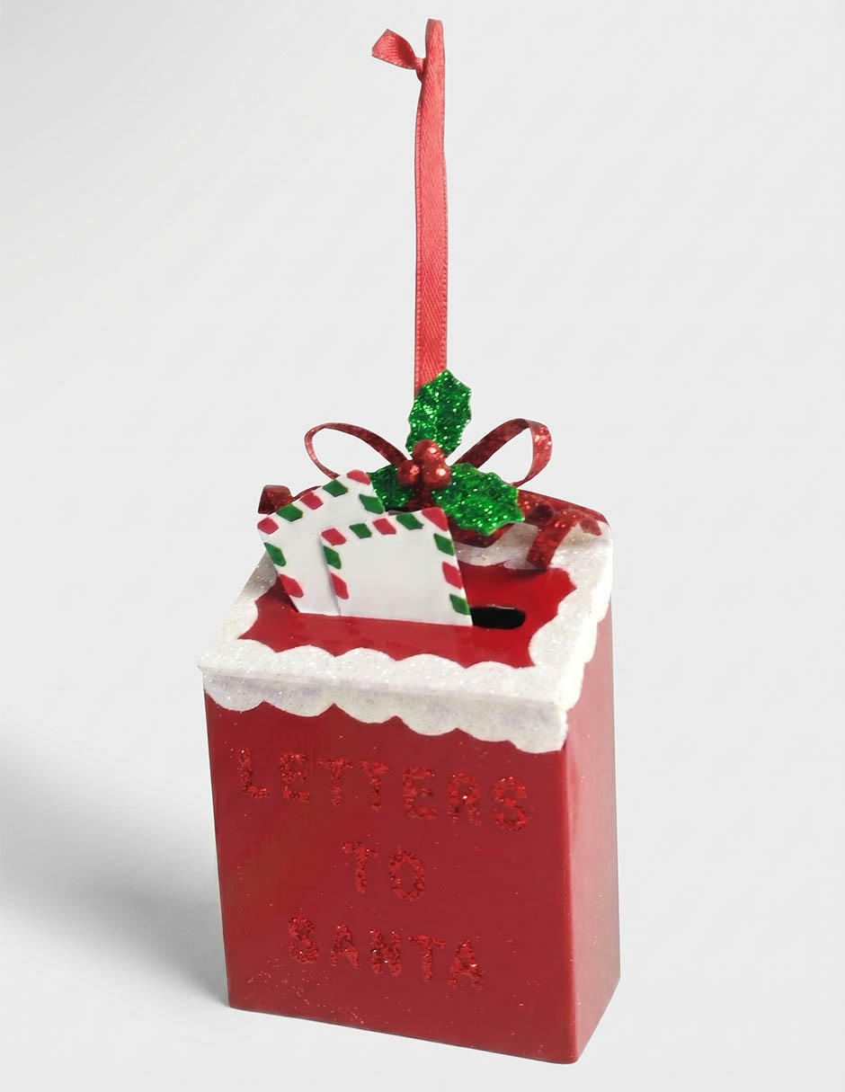 Ornamento navideño chimenea Roja 1