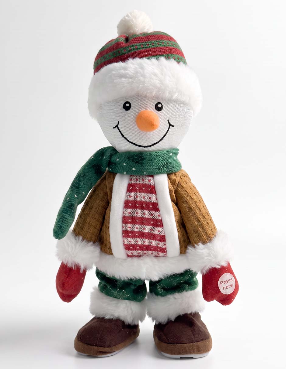 Peluche de muñeco de nieve de 30 cm
