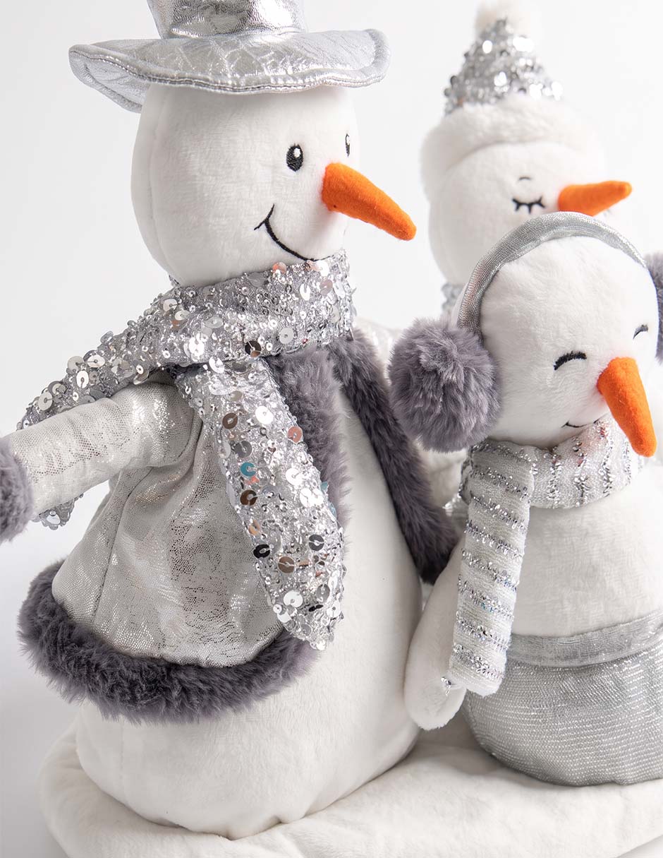 Peluche de muñeco de nieve de 30 cm 4