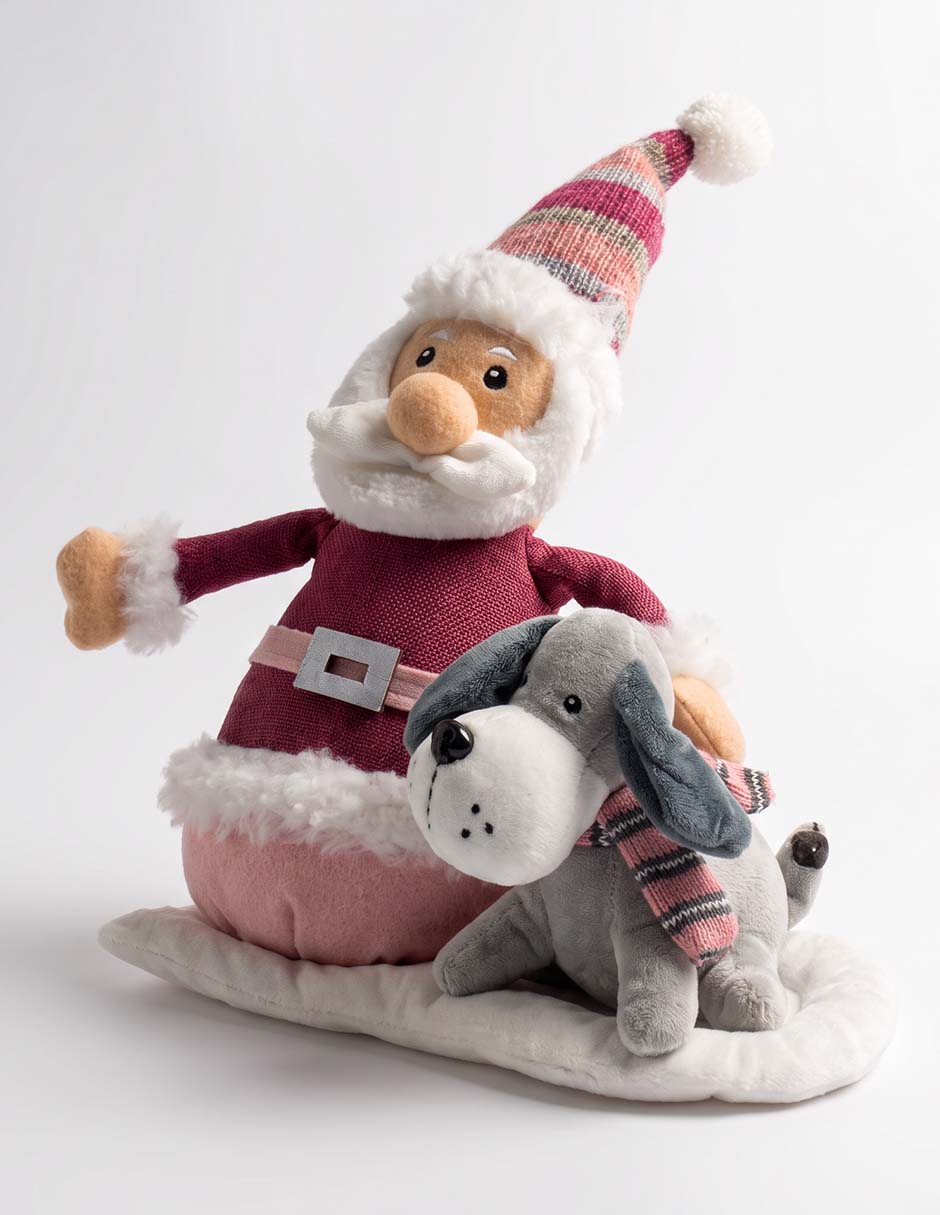 Peluche de santa claus de 25 cm
