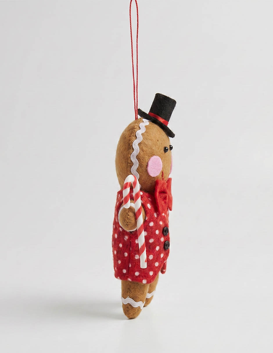 Ornamento navideño muñeco jengibre Roja 2