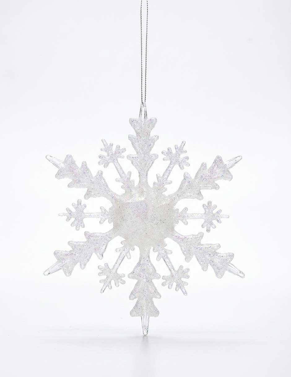 Ornamento navideño copo de nieve 1