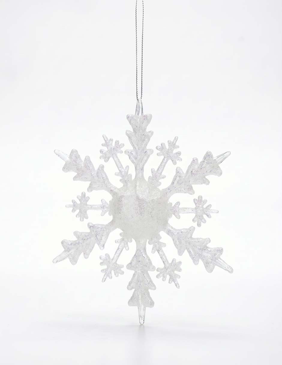 Ornamento navideño copo de nieve 2