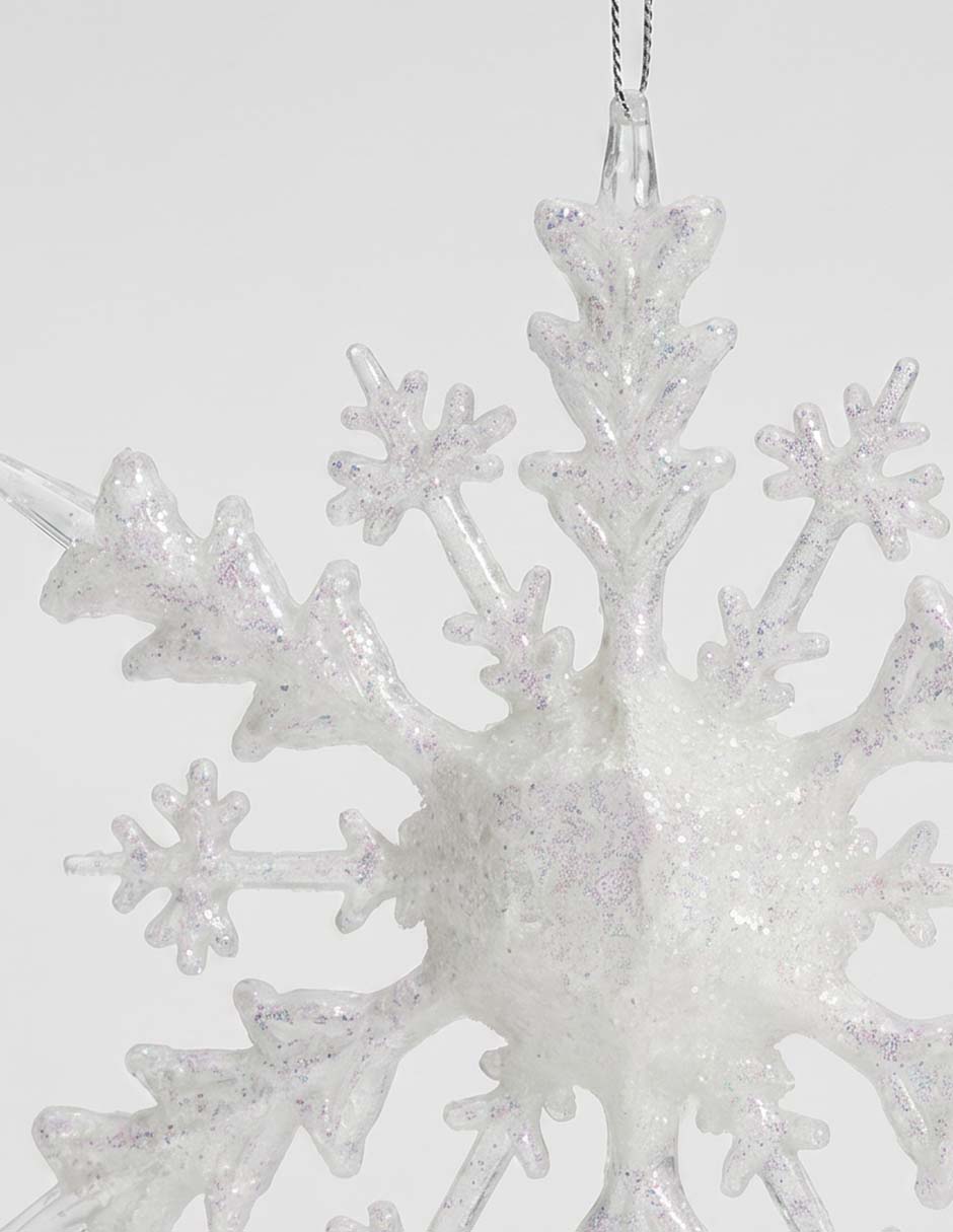 Ornamento navideño copo de nieve 3