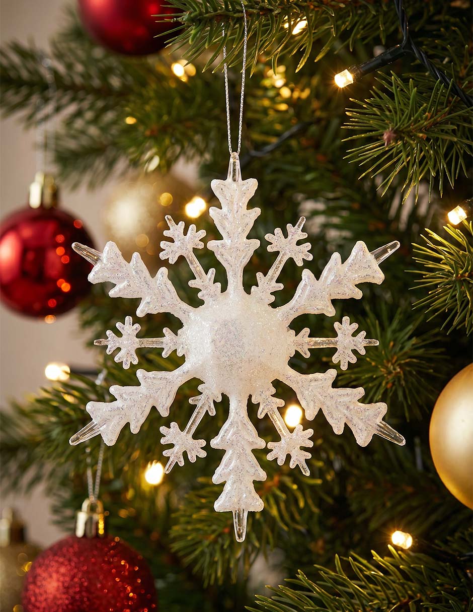 Ornamento navideño copo de nieve Ornamento navideño copo de nieve