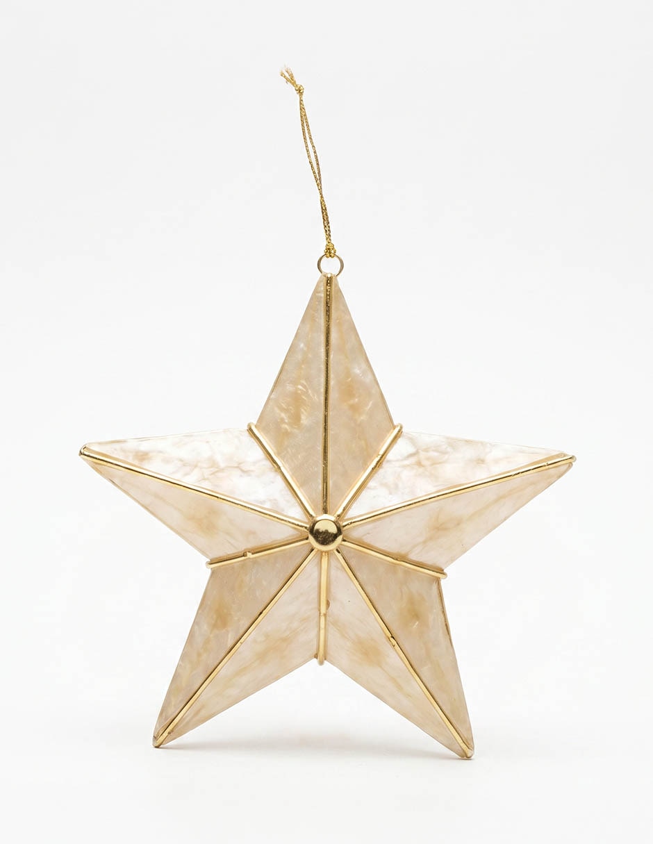 Ornamento navideño estrella Metallic 1