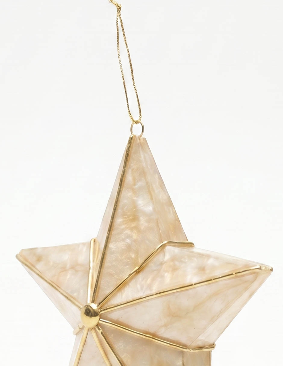 Ornamento navideño estrella Metallic 3