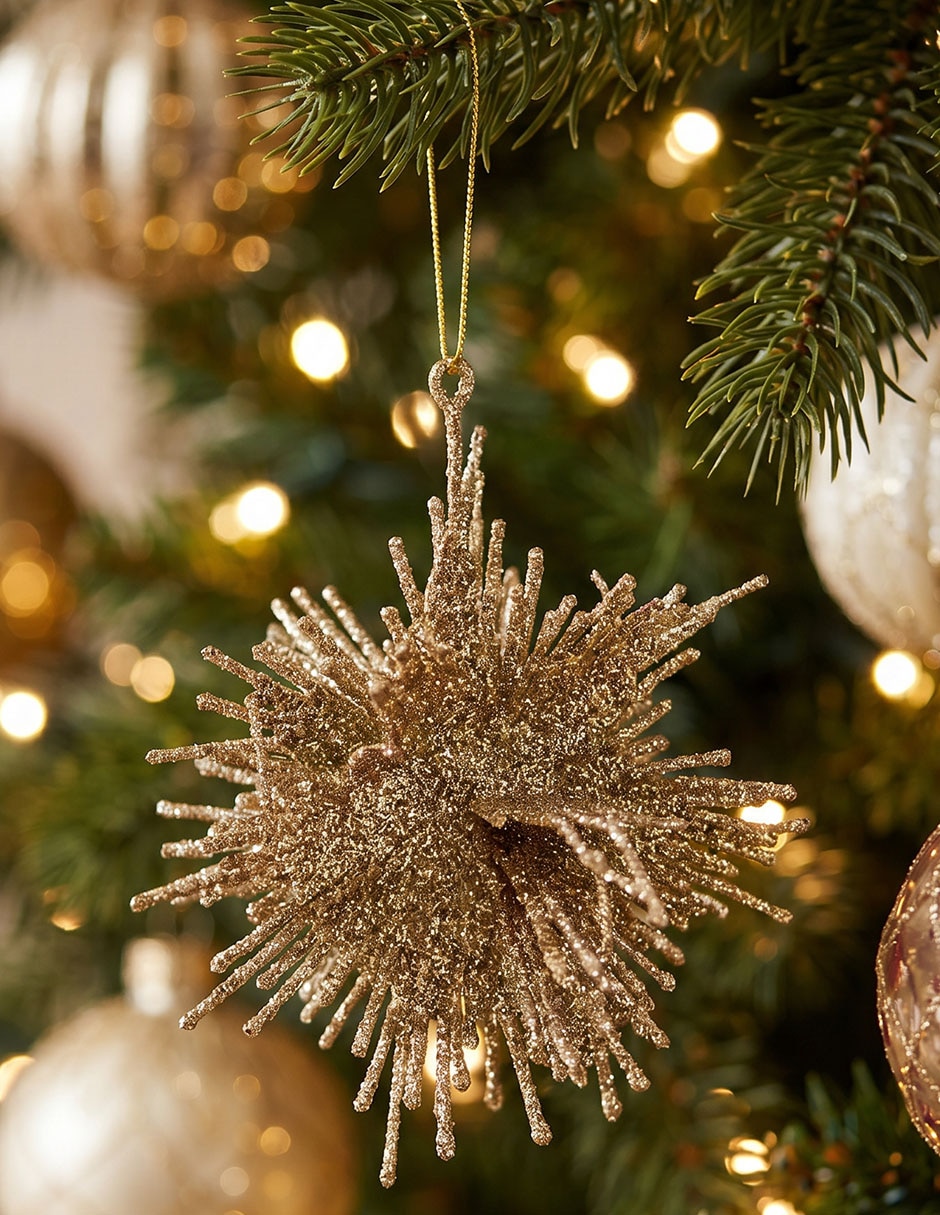Ornamento navideño copo de nieve