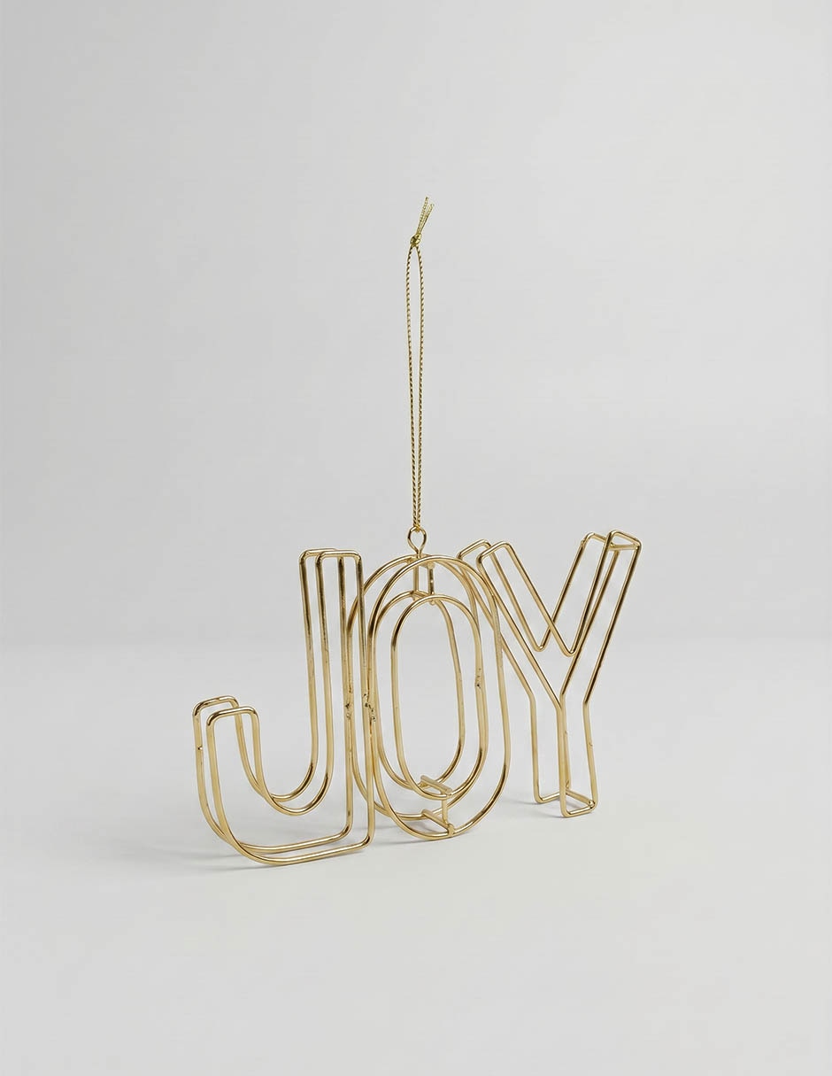 Ornamento navideño letras
