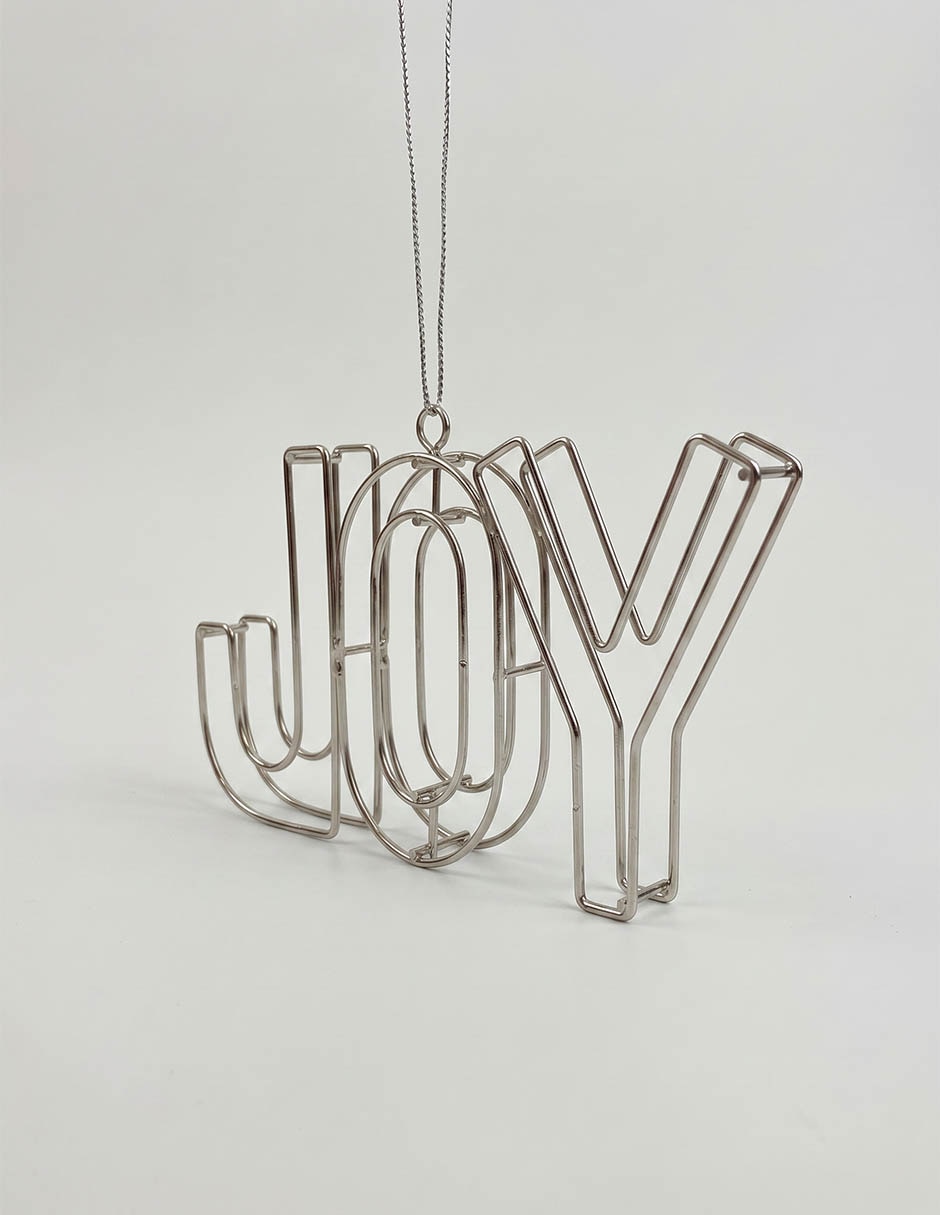 Ornamento navideño letras