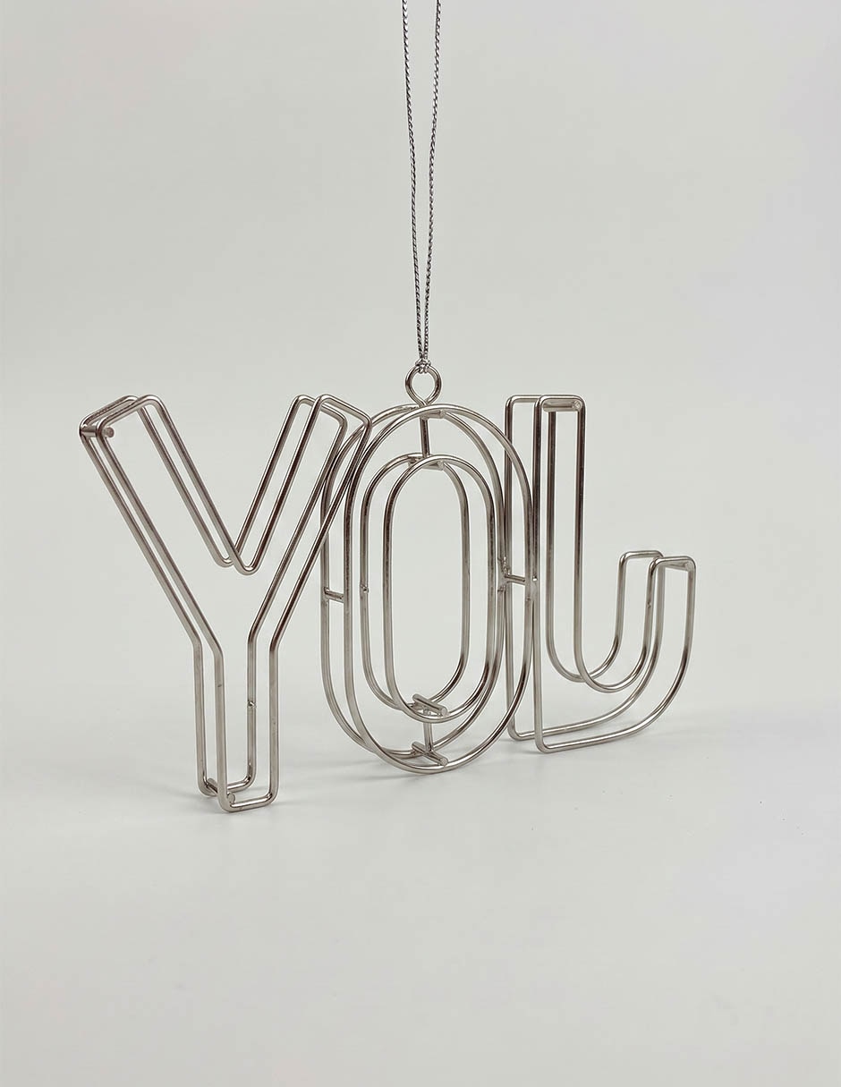 Ornamento navideño letras 3