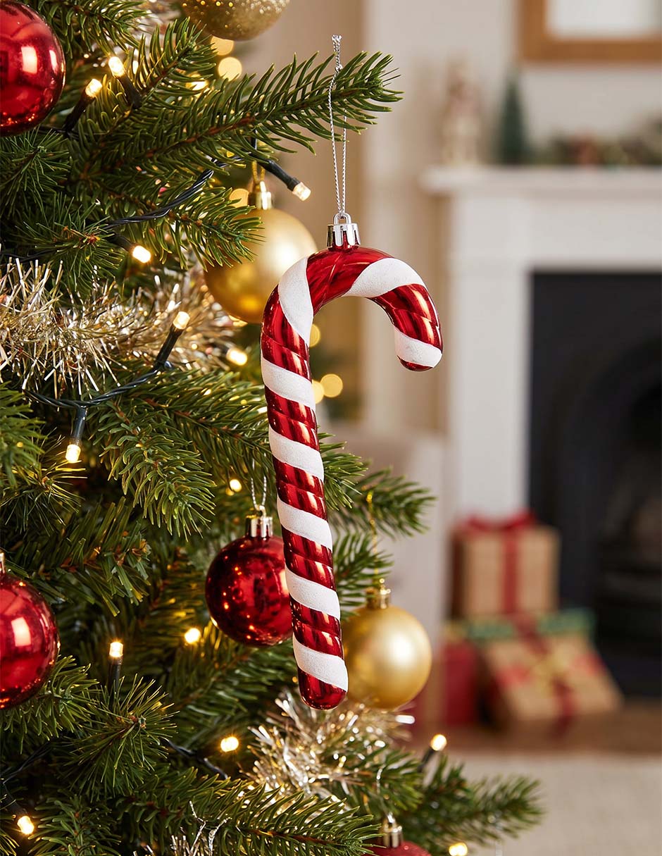 Set de ornamentos navideños bastones