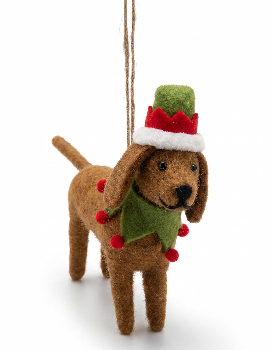 Ornamento navideño perro 1