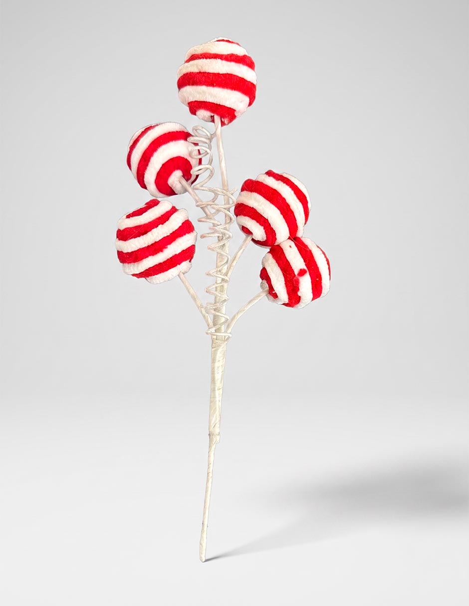 Ornamento navideño de dulce
