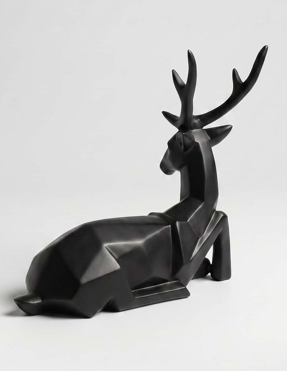 Figura decorativa navideña de reno Metallic 3