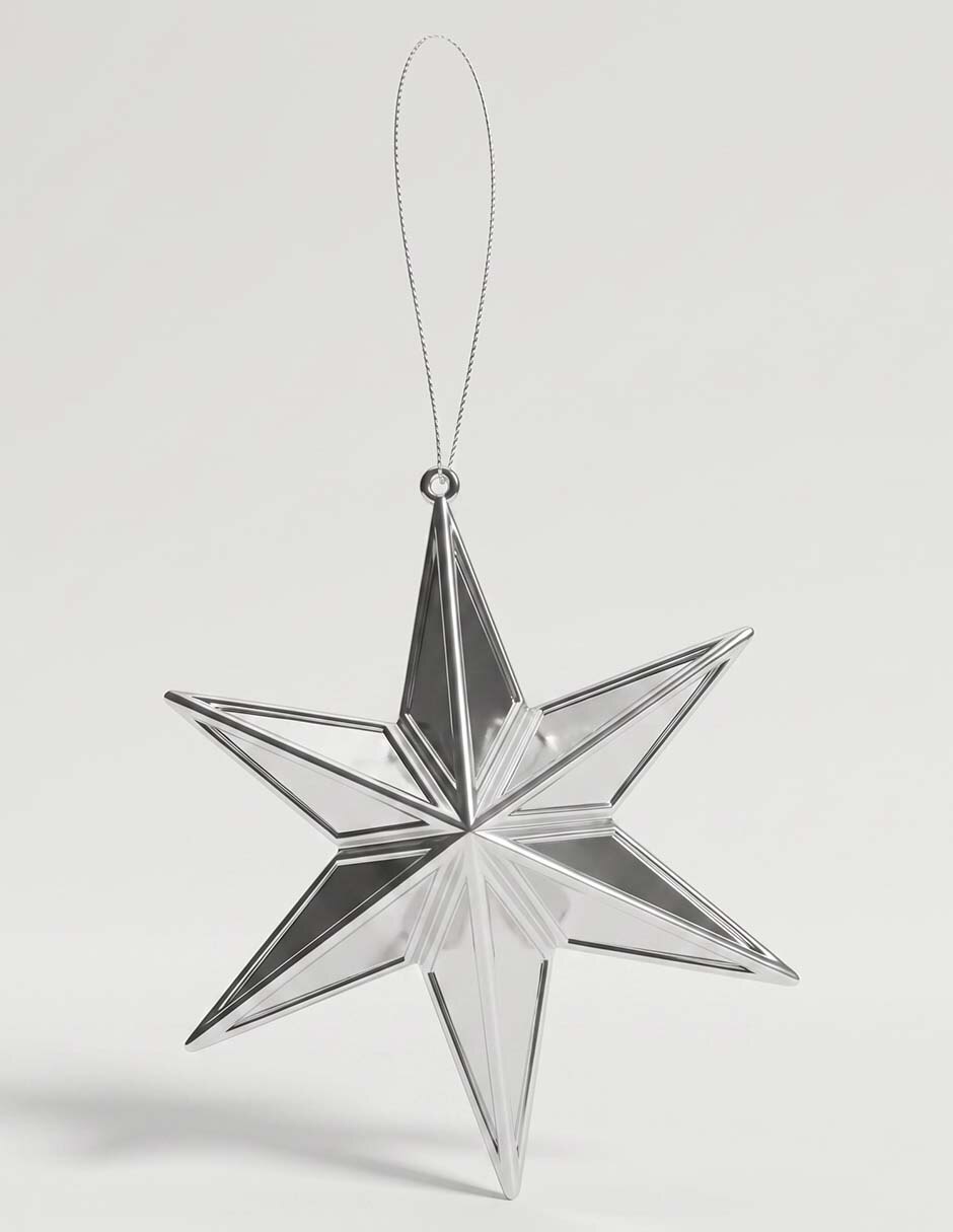 Ornamento navideño estrella 1
