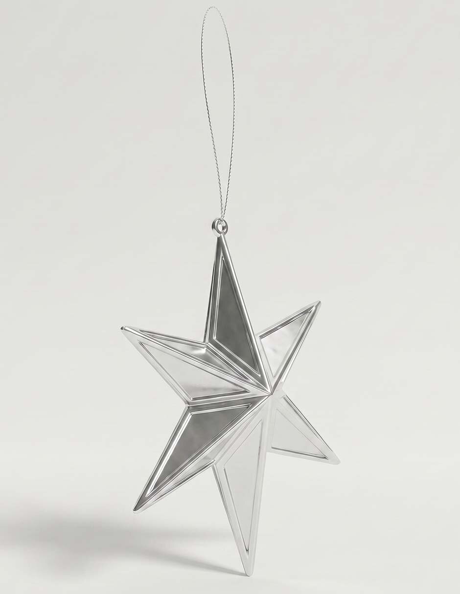 Ornamento navideño estrella 3