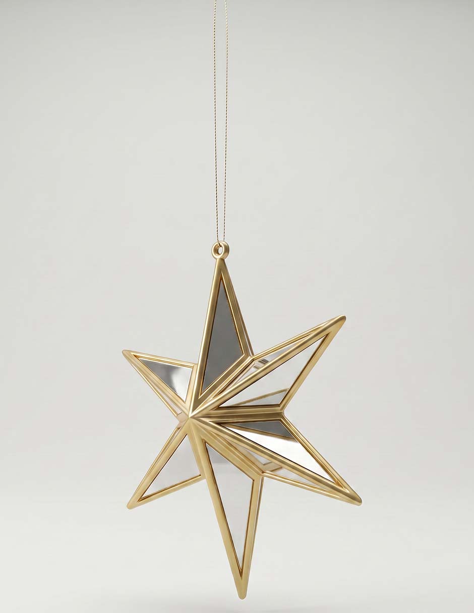 Ornamento navideño estrella 2
