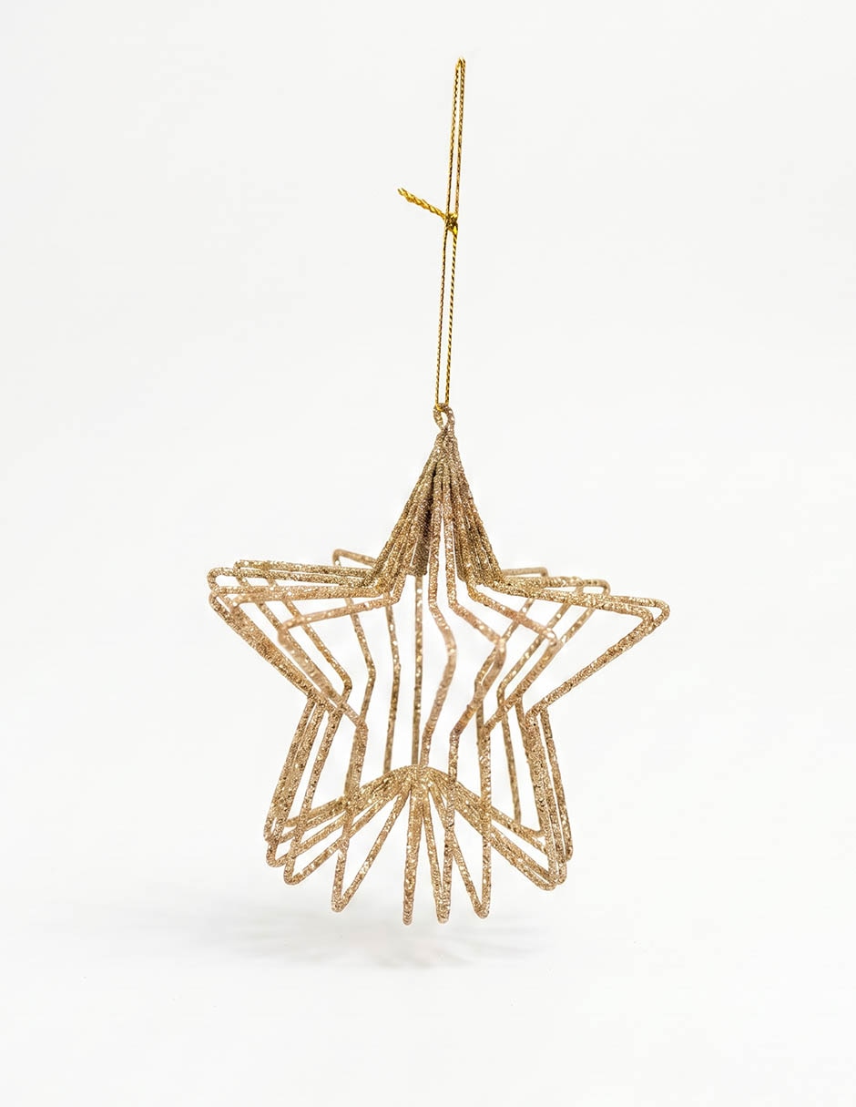 Ornamento navideño estrella 1