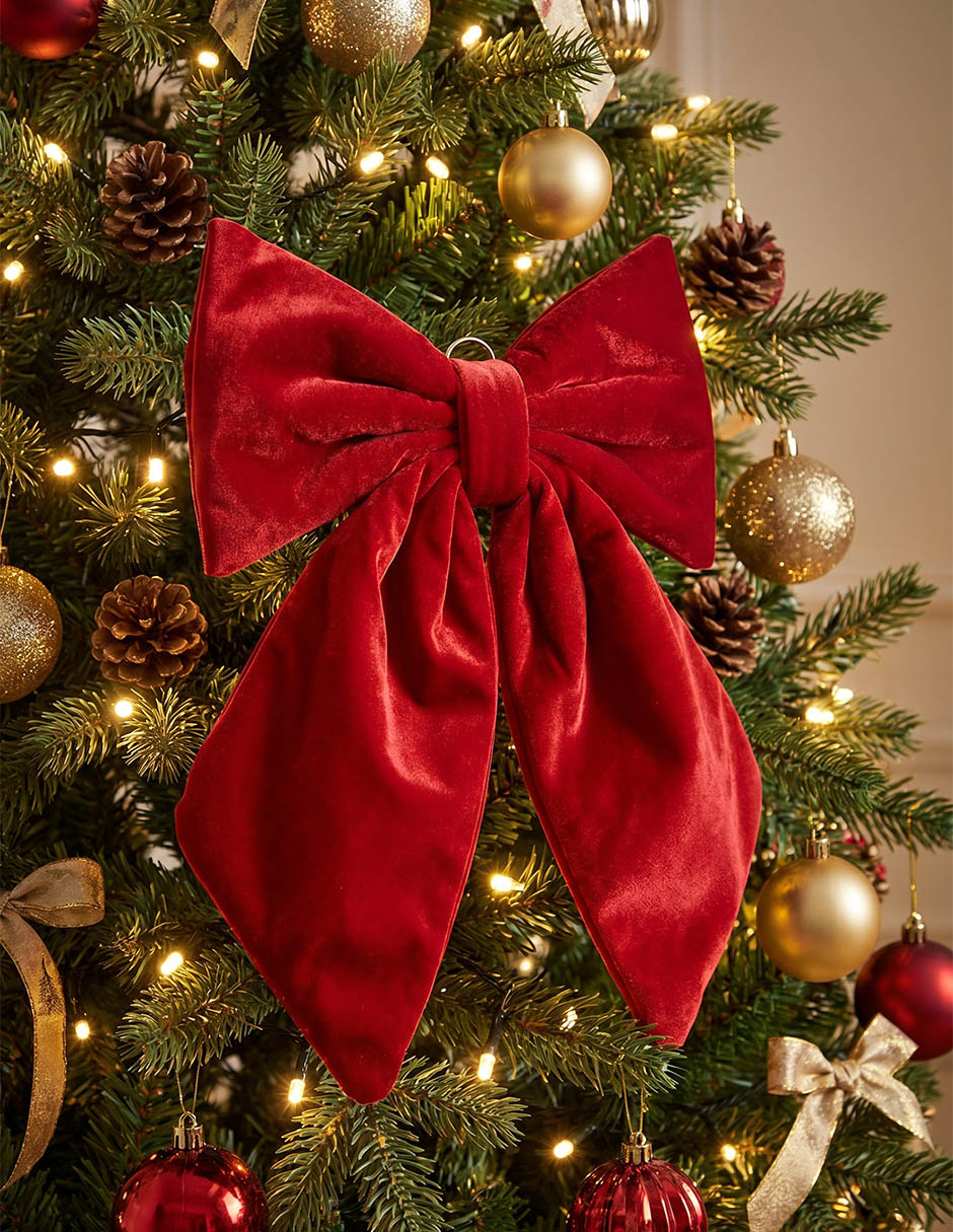 Ornamento navideño moño 4