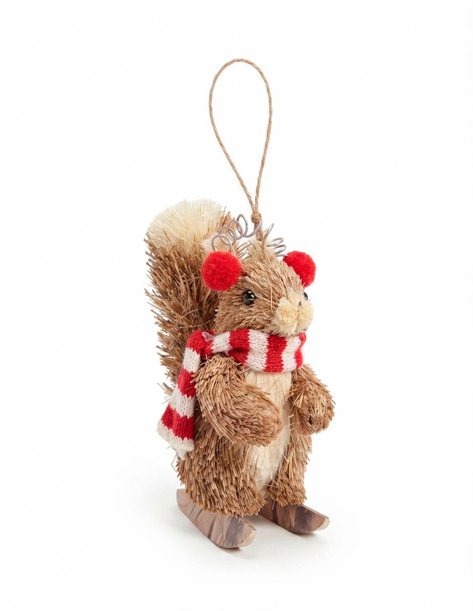 Ornamento navideño ardilla 2