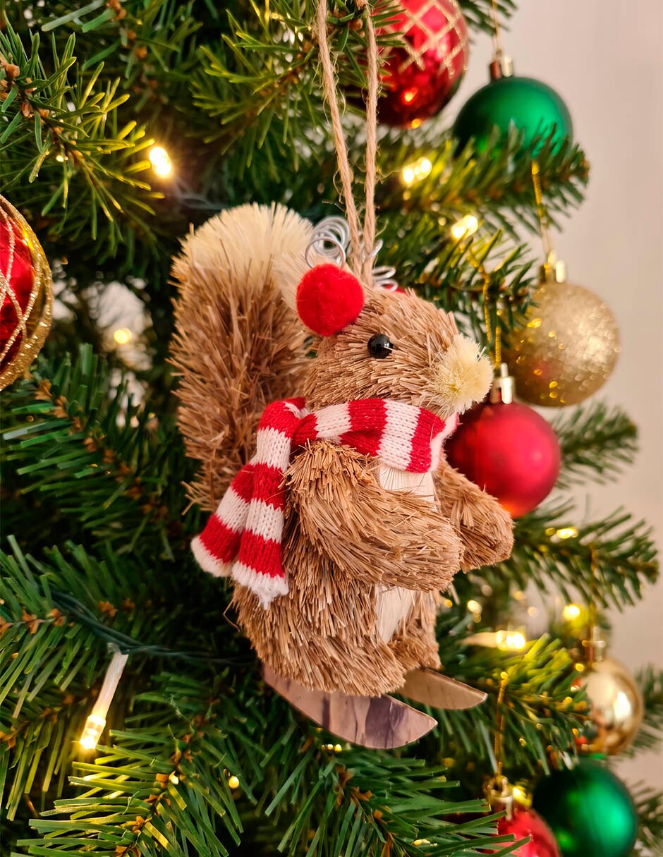Ornamento navideño ardilla 3