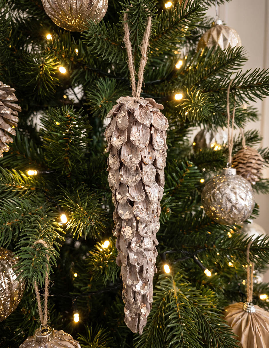 Ornamento navideño piña 2