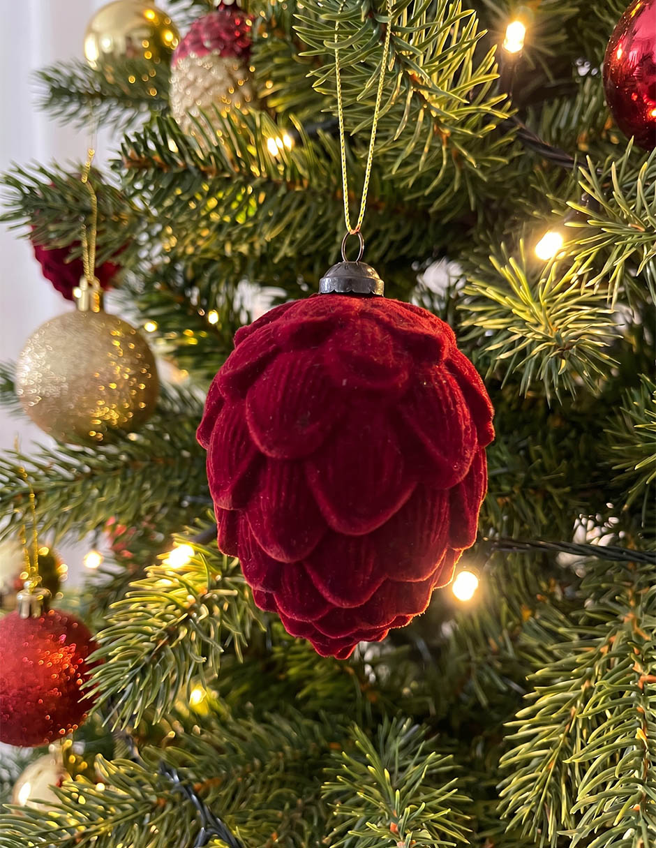 Set de ornamento navidad piña