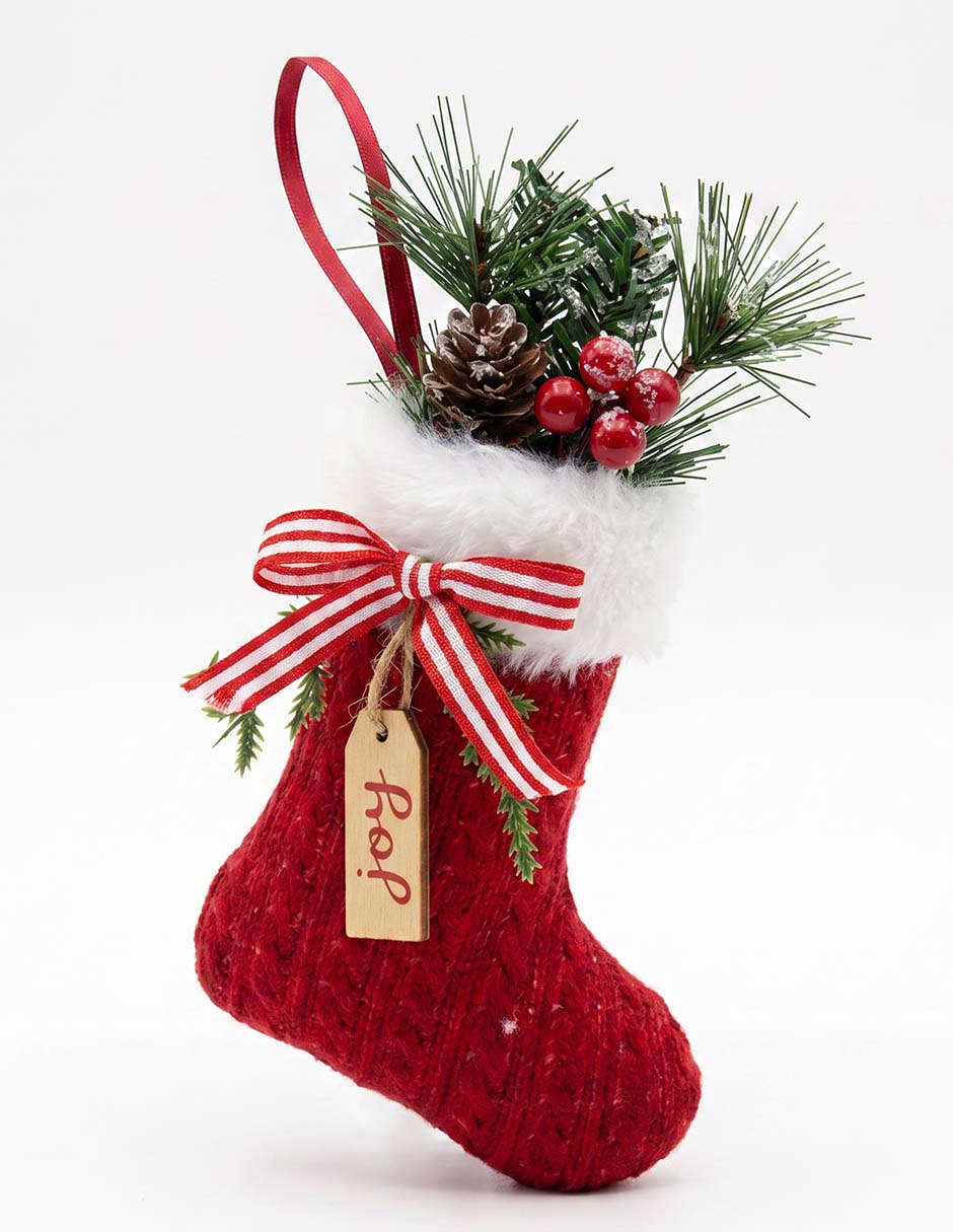 Ornamento navideño bota 1