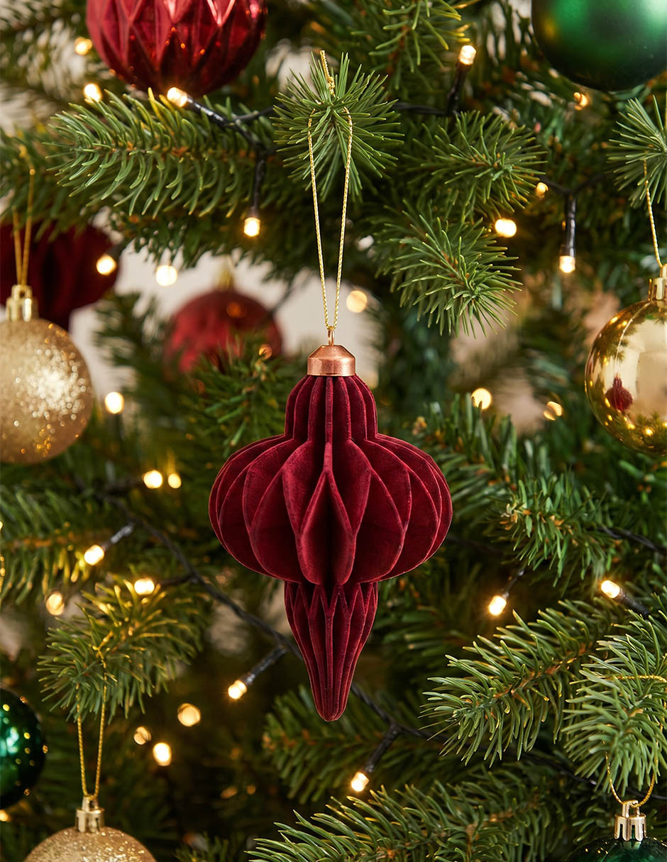 Ornamento navideño Roja