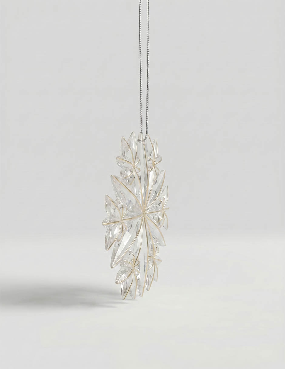Ornamento navideño copo de nieve