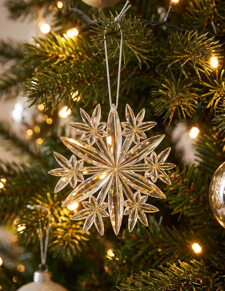 Ornamento navideño copo de nieve 3