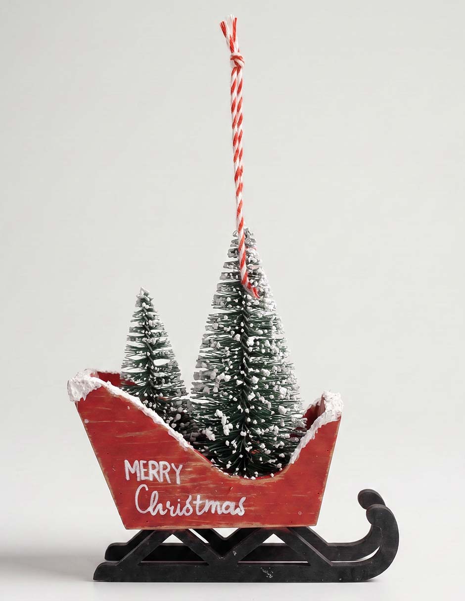 Ornamento navideño trineo 1