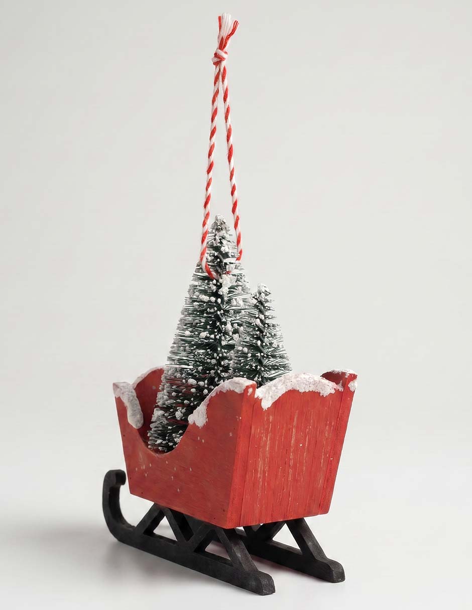 Ornamento navideño trineo 3