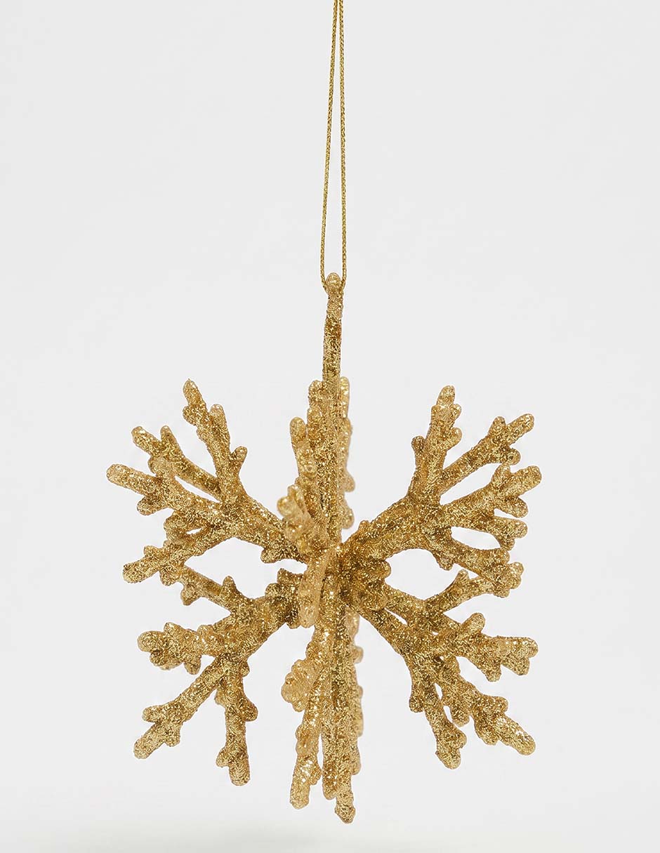 Ornamento navideño copo de nieve 1