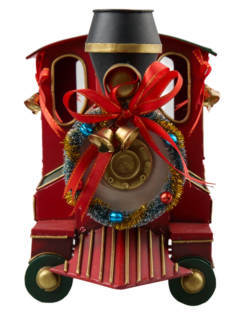 Figura decorativa navideña de tren 1