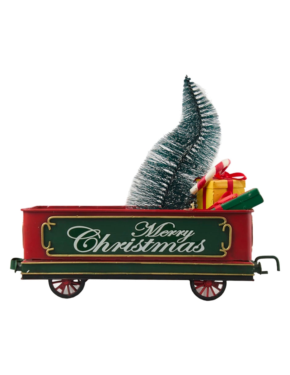 Figura decorativa navideña de tren 3