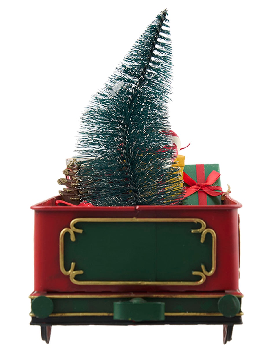 Figura decorativa navideña de tren 4