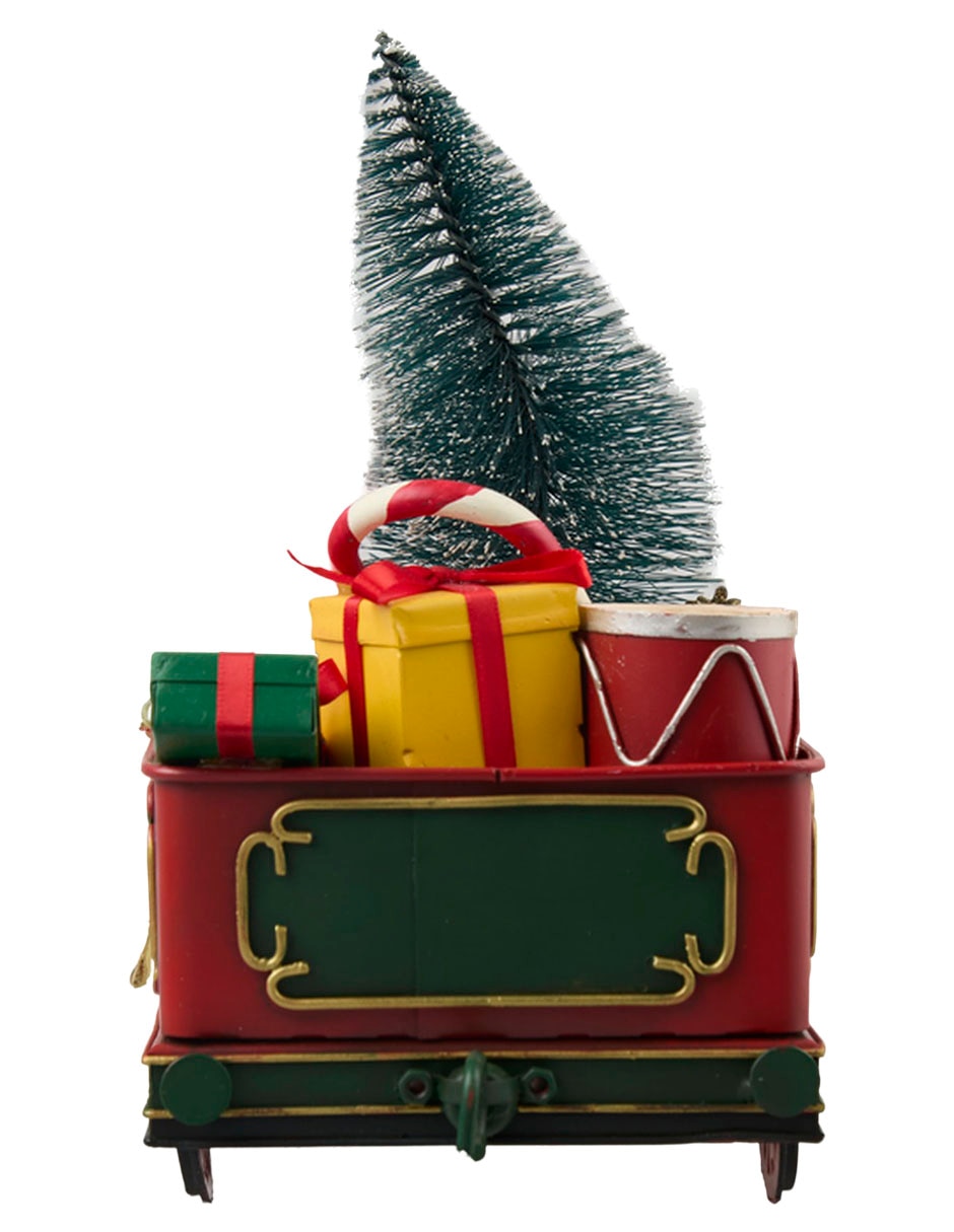 Figura decorativa navideña de tren 1